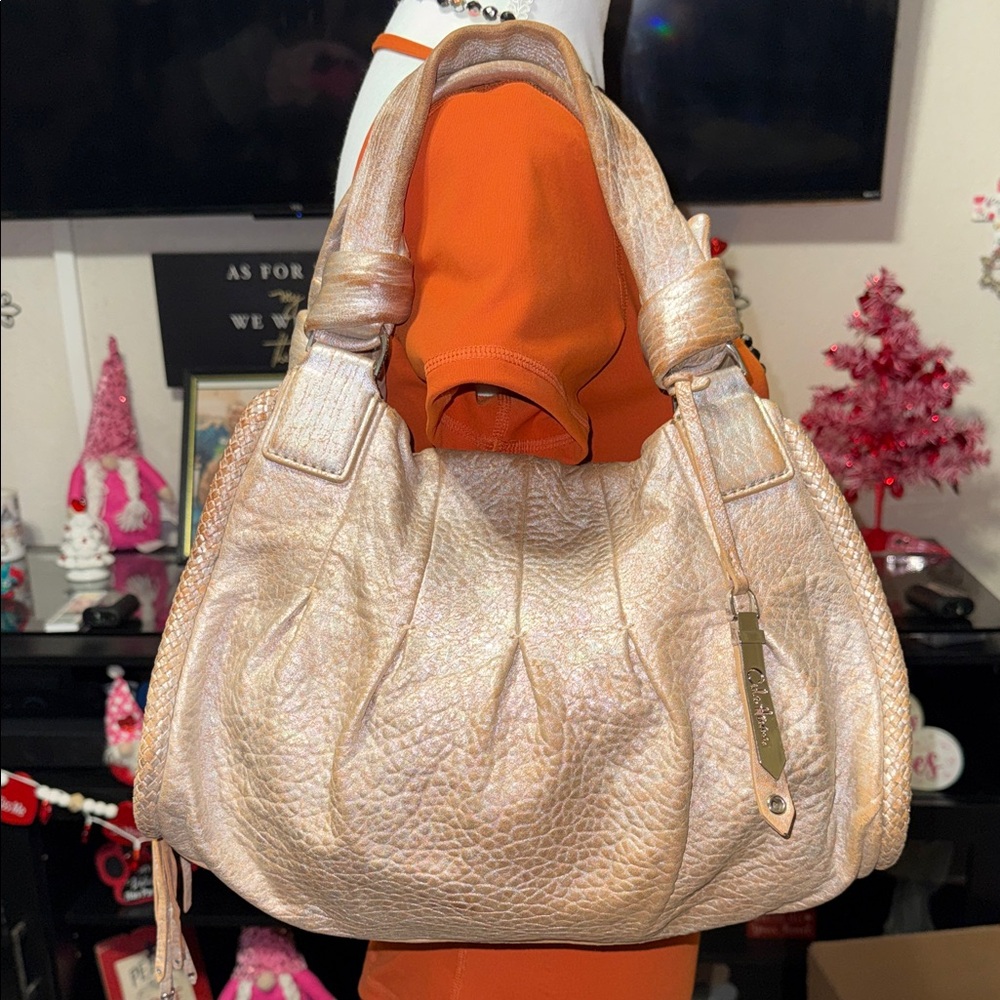 Cole Haan Shimmering Gold Hobo Bag